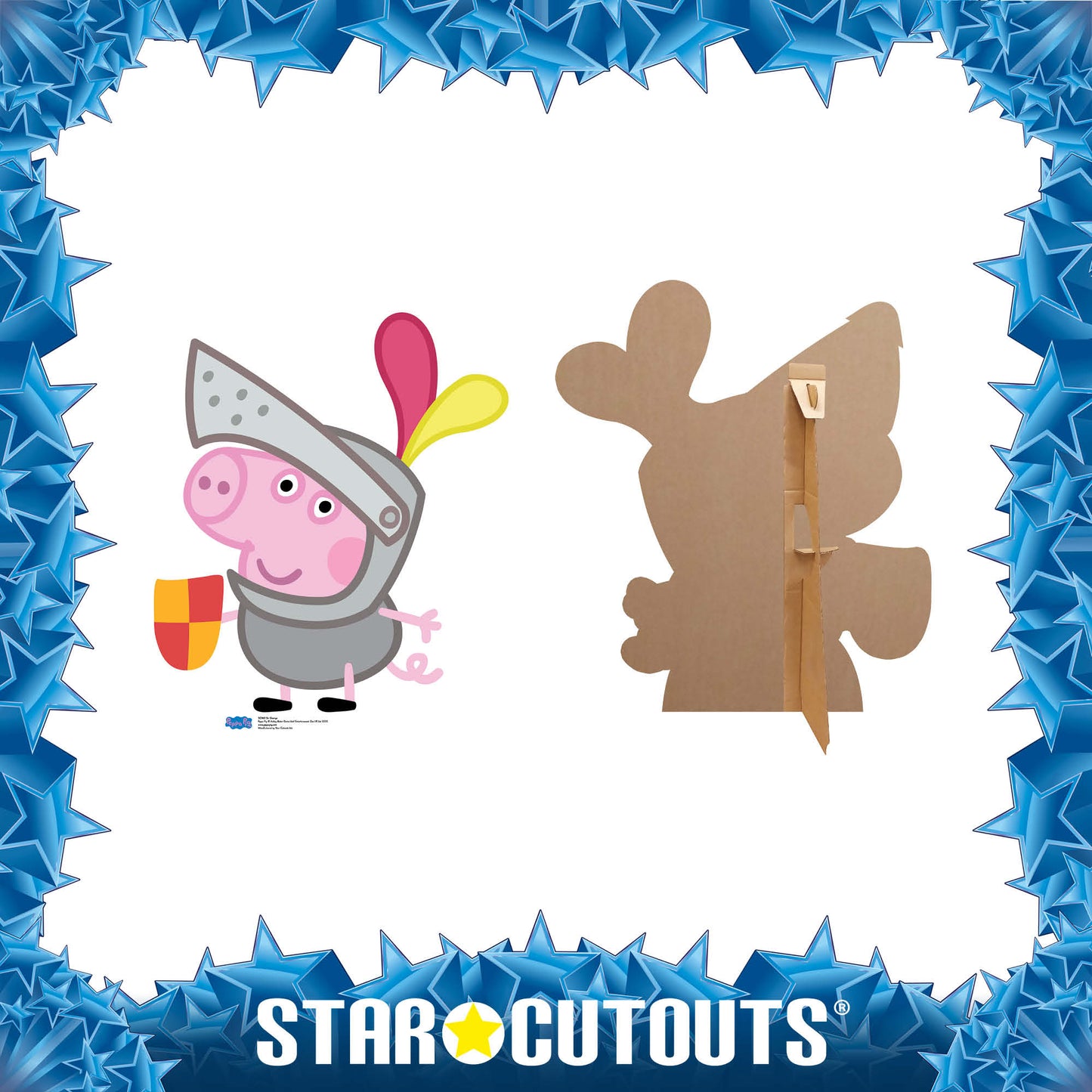 SC960 Sir George Pig Cardboard Cut Out Height 79cm