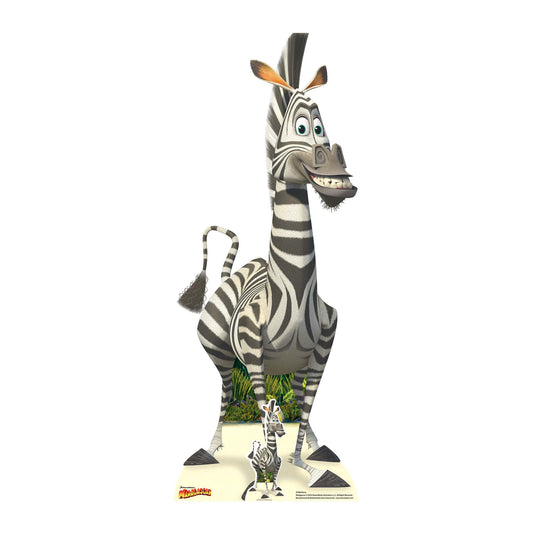 SC968 Marty (Madagascar) Cartoon Animated Zebra Cardboard Cut Out Height 154cm