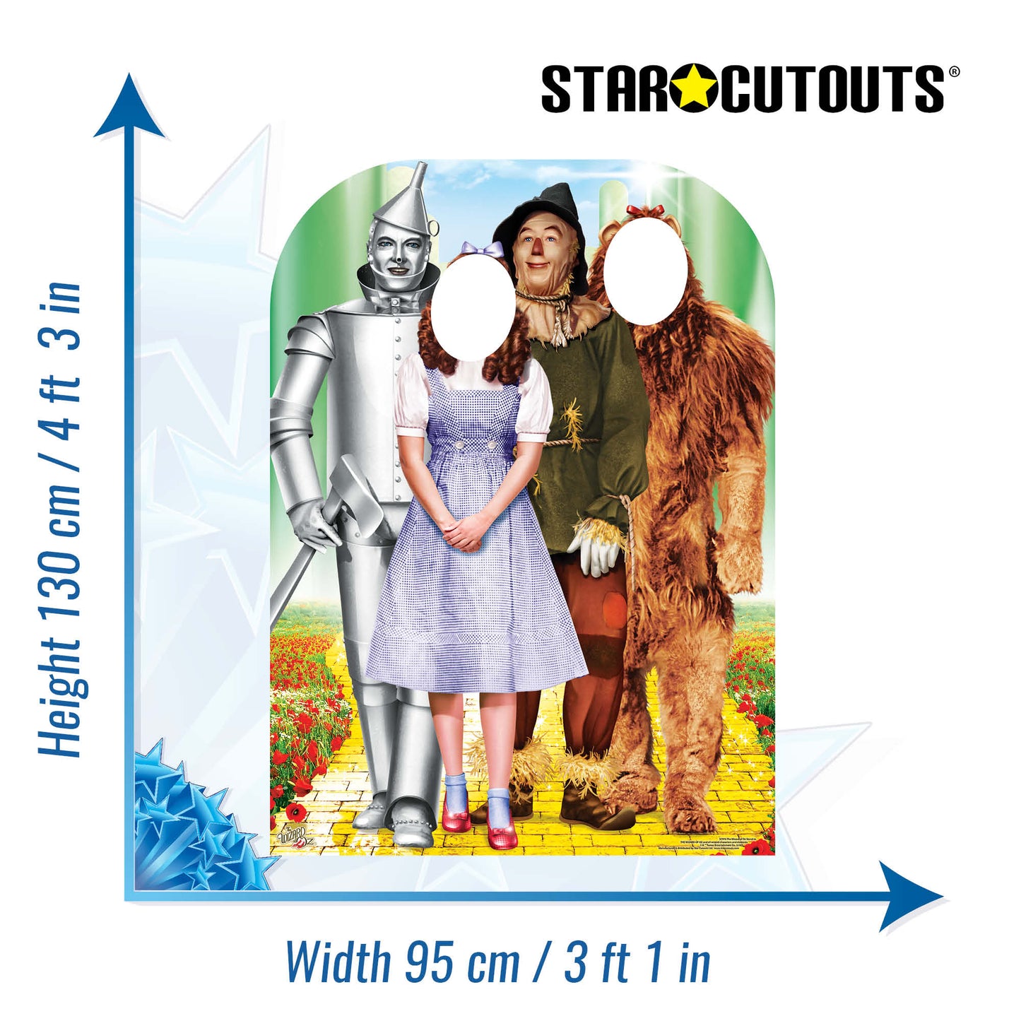 SC976 Wizard of OZ Stand-In Emerald City Cardboard Cut Out Height 130cm