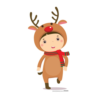 SC987 Mini Reindeer Cardboard Cut Out Height 92cm - Star Cutouts