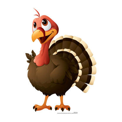 SC990 Turkey Cardboard Cut Out Height 88cm - Star Cutouts