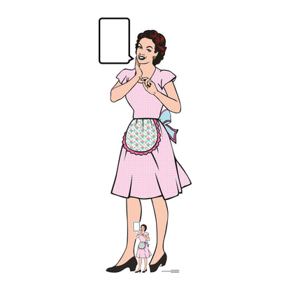 SC991 1940's Style Housewife Classic Cardboard Cut Out Height 184cm