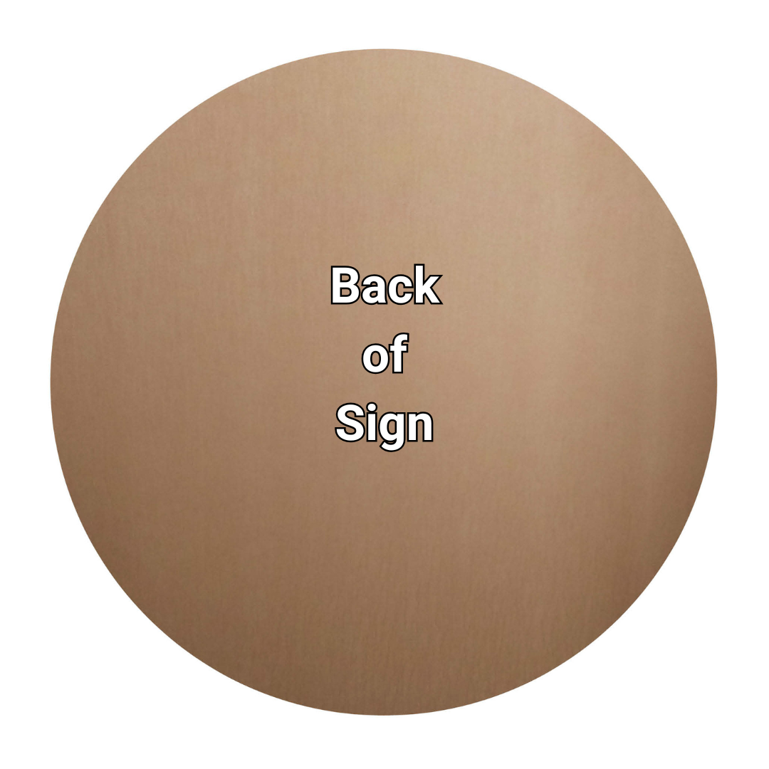 Circle Signs Plain - Choose Colour, Size & Material