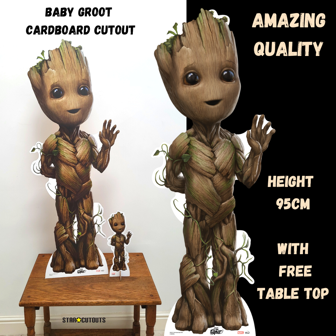 Marvel Groot Cardboard Cutout In Room