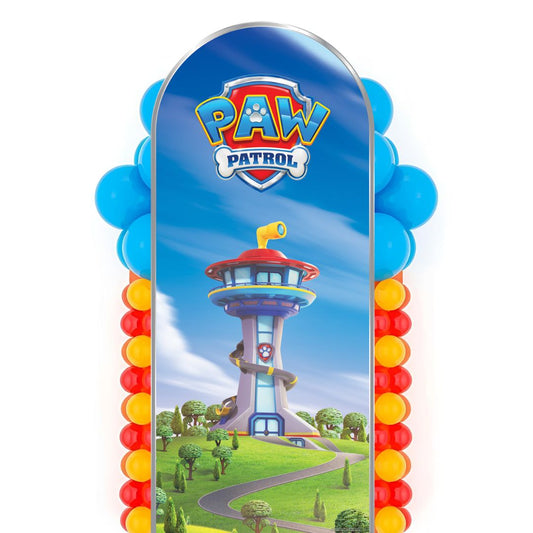 SC4603 Paw Patrol Logo Tower Backdrop Single Cardboard Cut Out Height 185cm