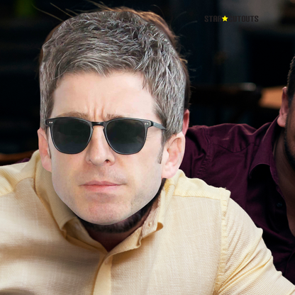 CMP005 Noel Gallagher Masks  Six Pack Cardboard Face Masks With Tabs and Elastic