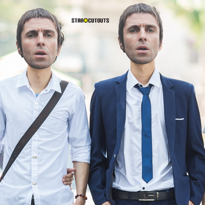 CMP004 Liam Gallagher Masks  Six Pack Cardboard Face Masks With Tabs and Elastic