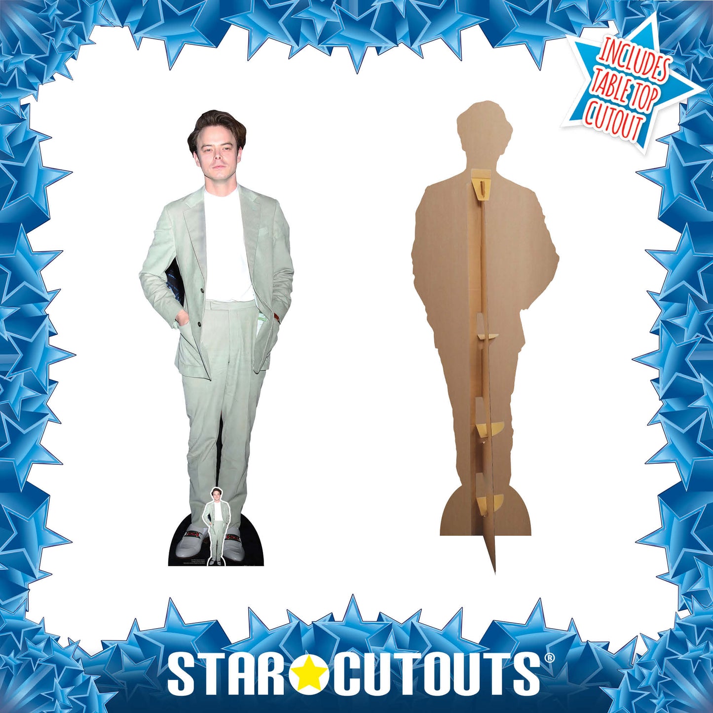 CS1000 Charlie Heaton Height 174cm Lifesize Cardboard Cut Out With Mini