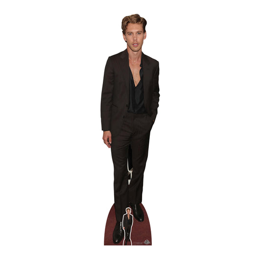 CS1008 Austin Butler Black Suit Height 184cm Lifesize Cardboard Cut Out With Mini