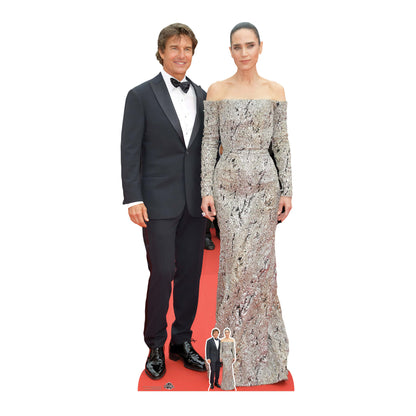 CS1019 Tom Cruise and Jennifer Connelly Height 177cm Lifesize Cardboard Cut Out With Mini