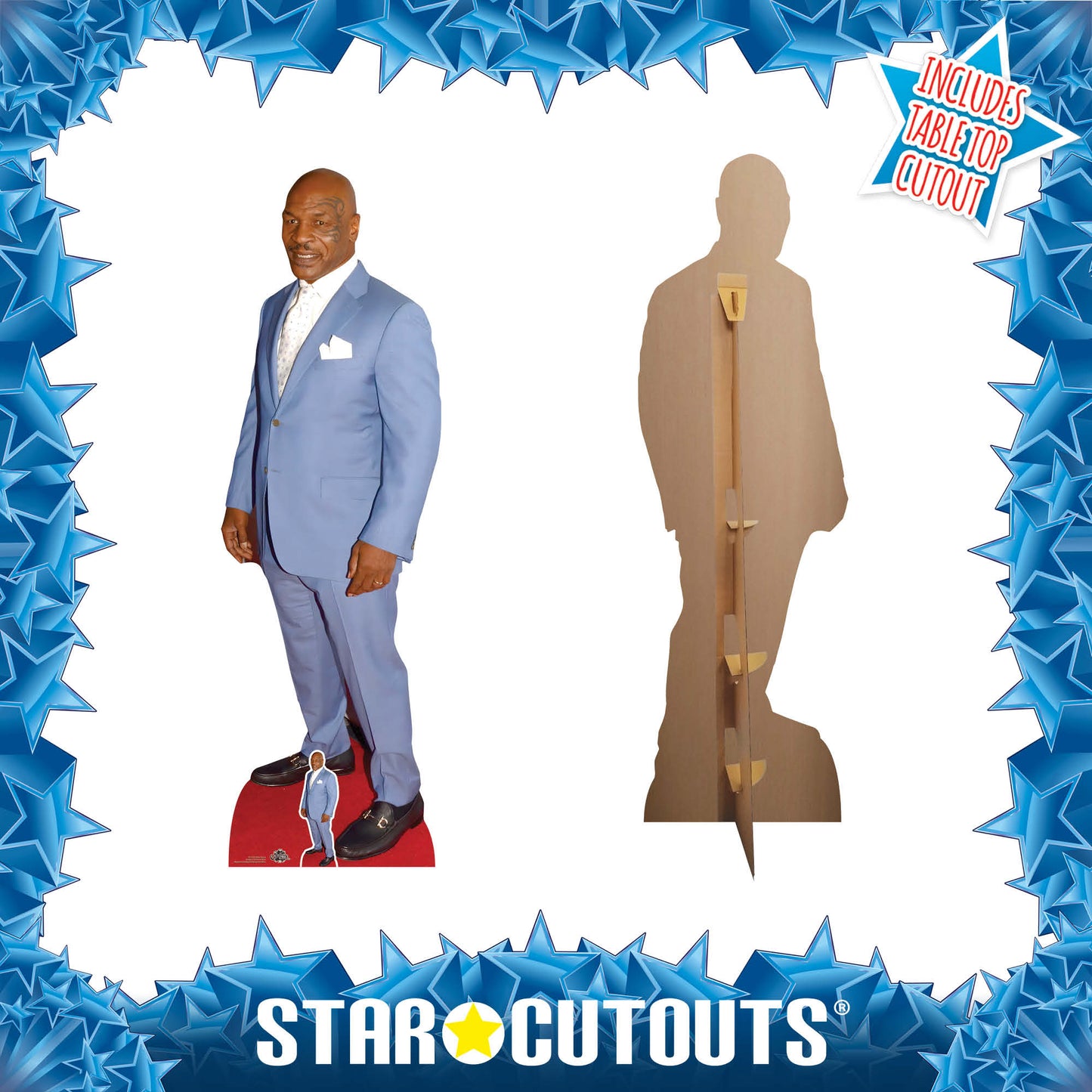 CS1022 Mike Tyson Height 184cm Lifesize Cardboard Cut Out With Mini
