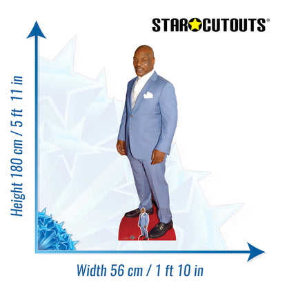 CS1022 Mike Tyson Height 184cm Lifesize Cardboard Cut Out With Mini
