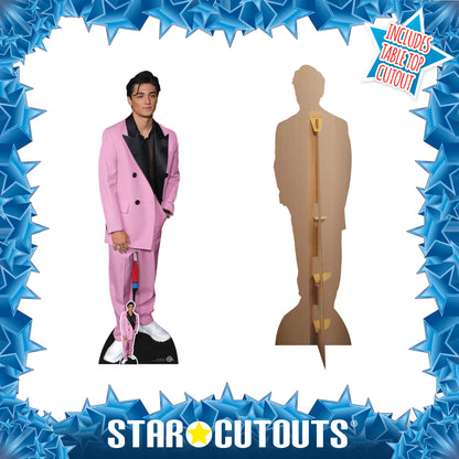 CS1023 Asher Angel Height 183cm Lifesize Cardboard Cut Out With Mini