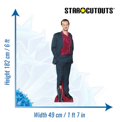 CS1025 Joseph Quinn Height 182cm Lifesize Cardboard Cut Out With Mini