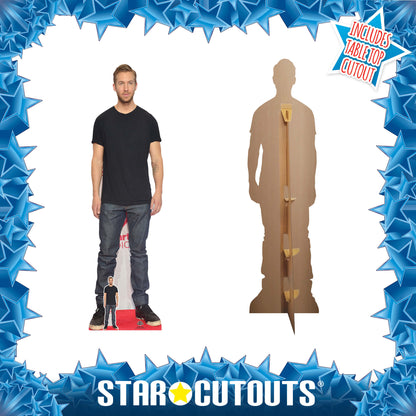 CS1034 Calvin Harris Height 196cm Lifesize Cardboard Cut Out With Mini