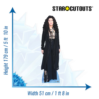 CS1038 Cher Height 179cm Lifesize Cardboard Cut Out With Mini
