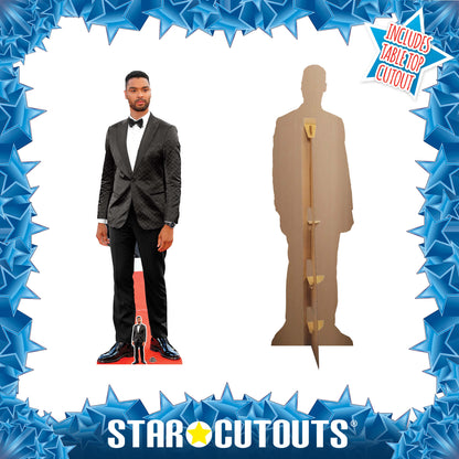 CS1041 Rege Jean Page Height 183cm Lifesize Cardboard Cut Out With Mini