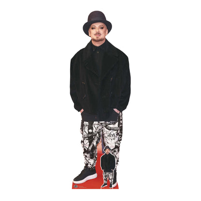 CS1042 Boy George Height 194cm Lifesize Cardboard Cut Out With Mini