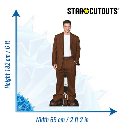 CS1047 Mason Mount Height 182cm Lifesize Cardboard Cut Out With Mini