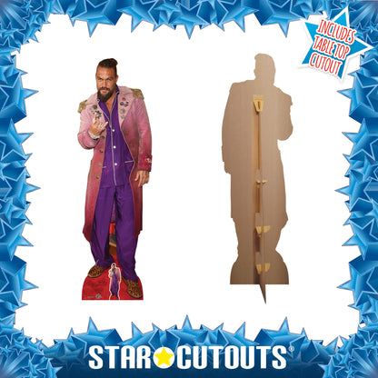 CS1056 Jason Momoa Purple Height 195cm Lifesize Cardboard Cut Out With Mini