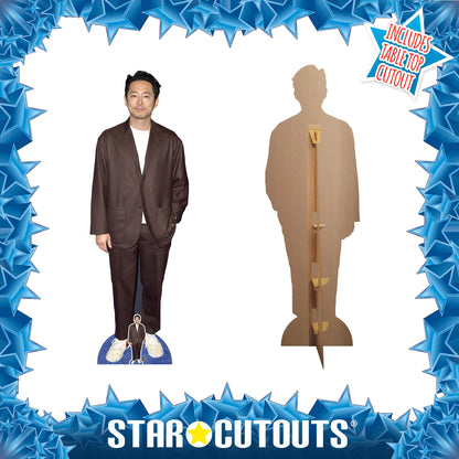 CS1060 Steven Yeun Height 177cm Lifesize Cardboard Cut Out With Mini