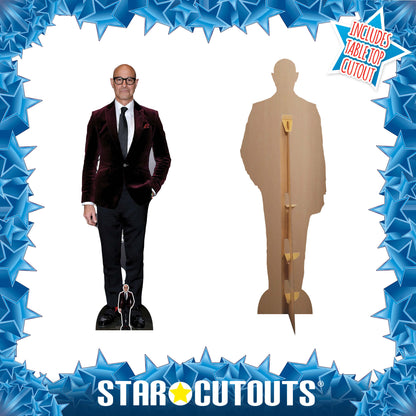 CS1068 Stanley Tucci Height 173cm Lifesize Cardboard Cut Out With Mini