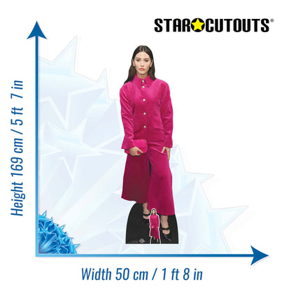 CS1080 Gracie Abrams Height 169cm Lifesize Cardboard Cut Out With Mini