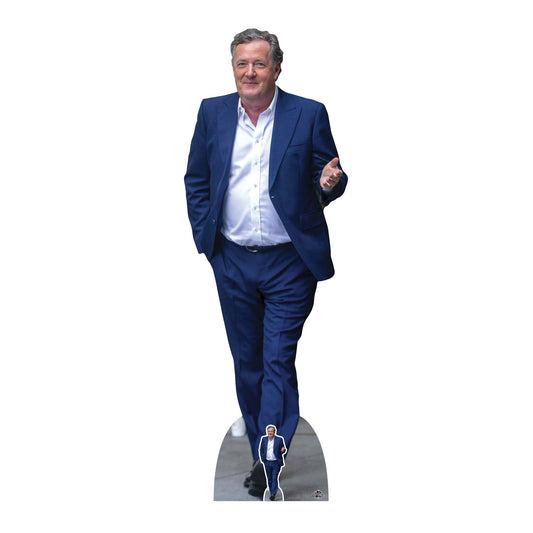 CS1081 Piers Morgan Height 186cm Lifesize Cardboard Cut Out With Mini