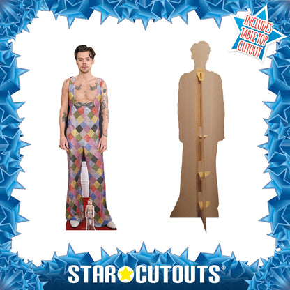 CS1088 Harry S Dungarees Height 185cm Lifesize Cardboard Cut Out With Mini