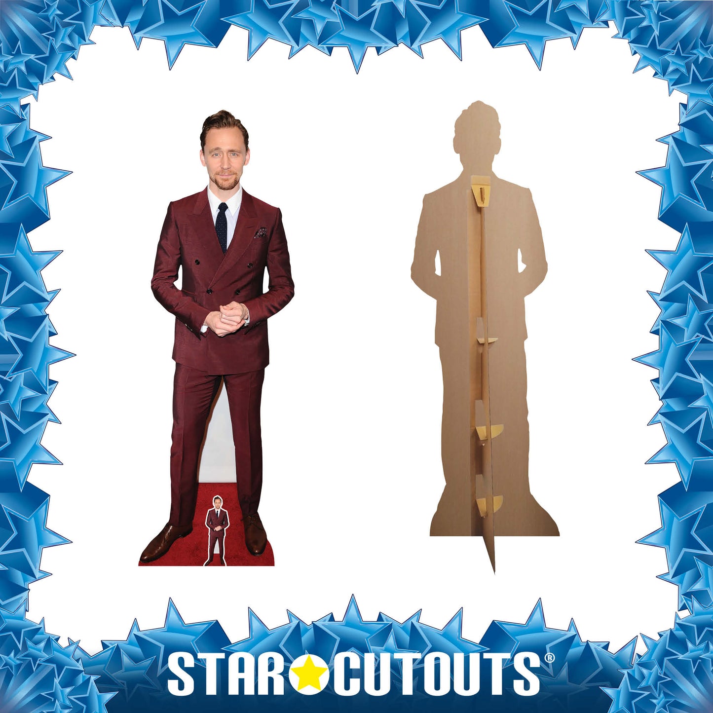 CS1111 Tom Hiddleston Red Suit Height 188cm Cardboard Cutout