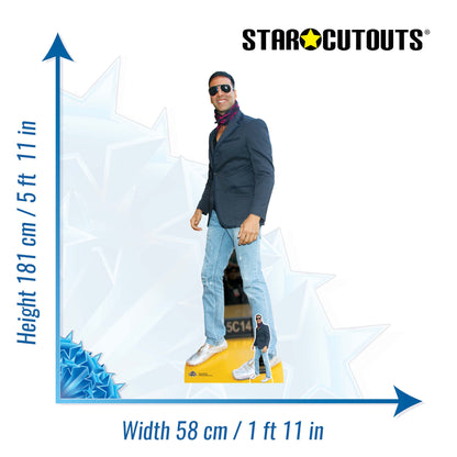 CS1116 Akshay Kumar Casual Height 181cm Cardboard Cutout
