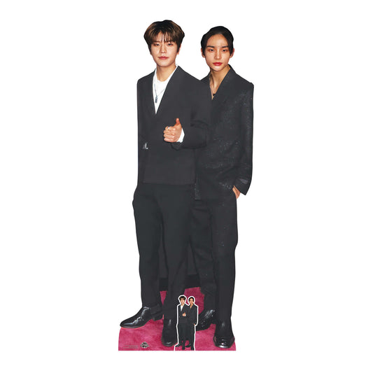 CS1127 Seungmin and Hyunjin Height 180cm Cardboard Cutout with Mini