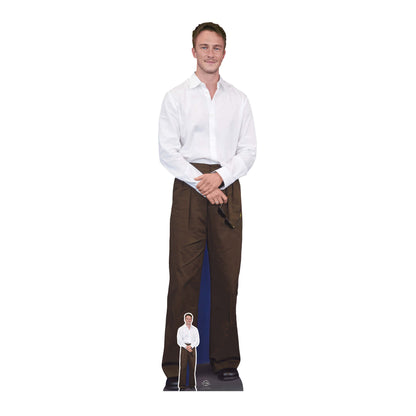 CS1137 Drew Starkey White Shirt Height 181cm Lifesize Cardboard Cut Out With Mini