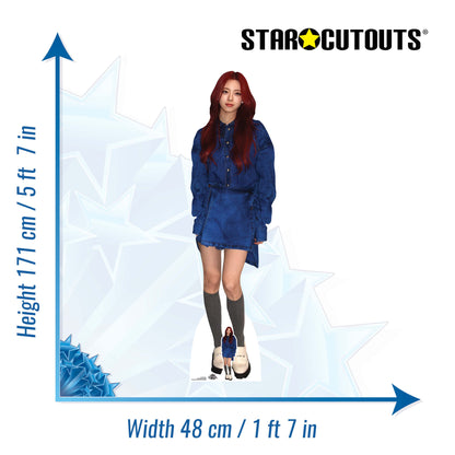 CS1148  Yuna Shin Yu-na Height 171cm Lifesize Cardboard Cut Out With Min