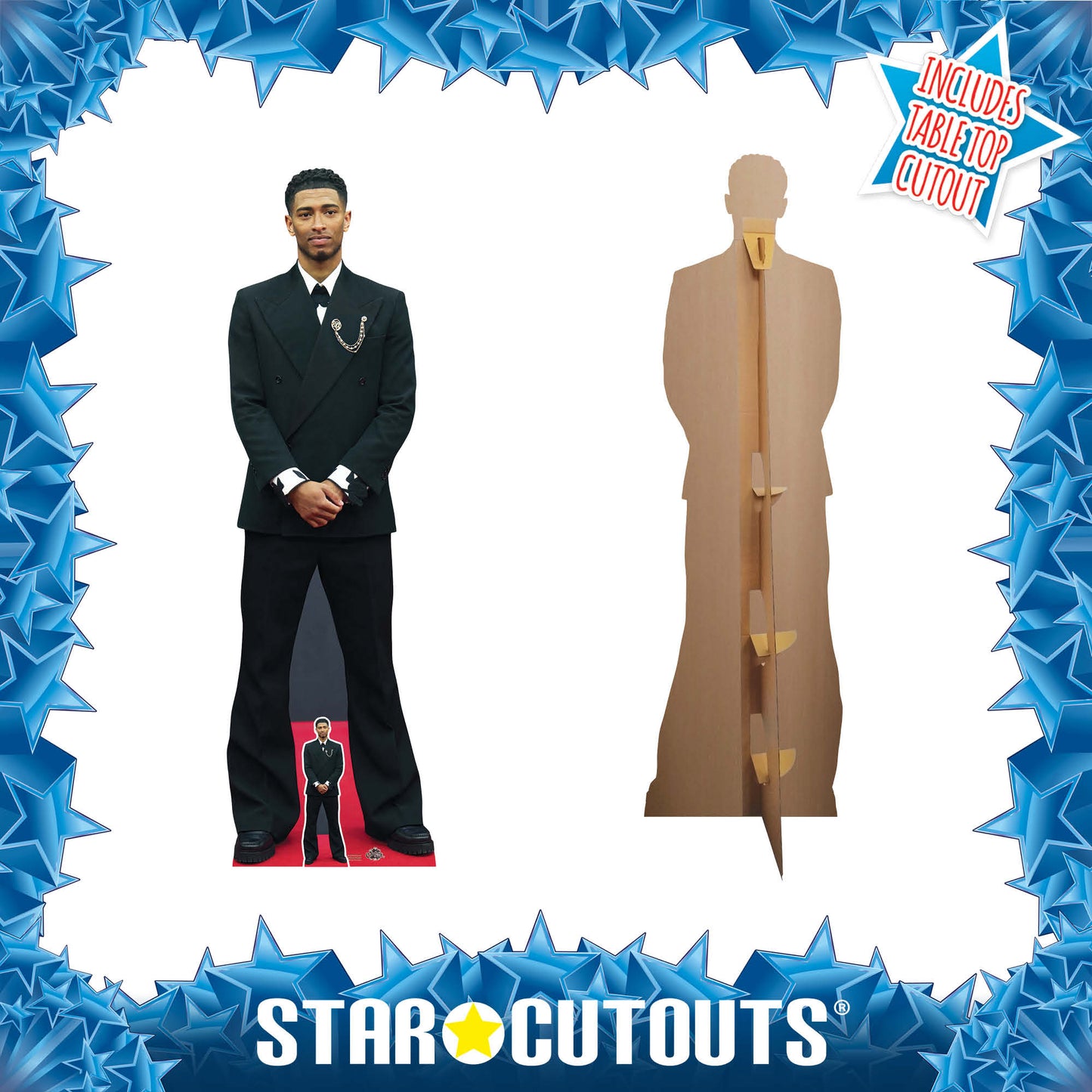 CS1149 Jude Bellingham Height 188cm Lifesize Cardboard Cut Out With Mini