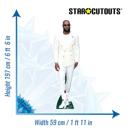 CS1151 LeBron James  Height 197cm Lifesize Cardboard Cut Out With Mini