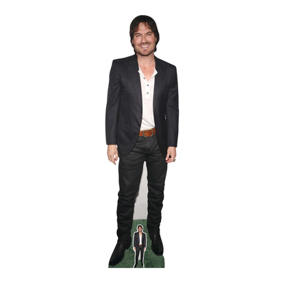 CS1152 Ian Somerhalder Black Suit  Height 178cm Lifesize Cardboard Cut Out With Mini