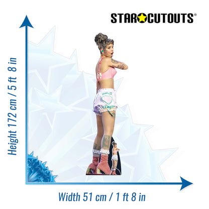 CS1157 Melanie Martinez on Stage Height 172cm Lifesize Cardboard Cut Out With Mini