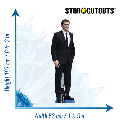 CS1158 Iker Casillas Height 187cm Lifesize Cardboard Cut Out With Mini