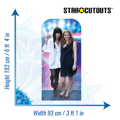 CS1161 Loreen and Emmelie Stand In Height 193cm Lifesize Cardboard Cutout