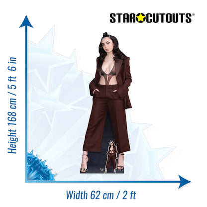 CS1168 Charli XCX Height 168cm Lifesize Cardboard Cut Out With Mini