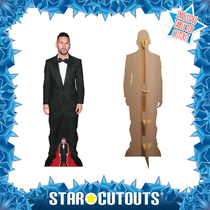 CS1170 Lionel Messi Black Suit Height 170cm Lifesize Cardboard Cut Out With Mini