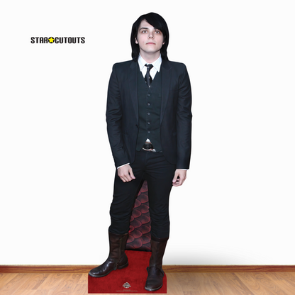 CS1172 Gerard Way Height 176cm Lifesize Cardboard Cut Out With Mini