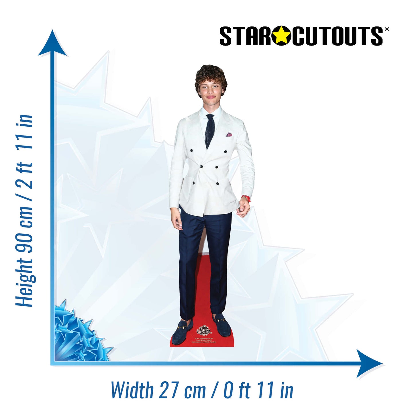 CS1175 Bobby Brazier Star Mini Height 90cm Cardboard Cutout