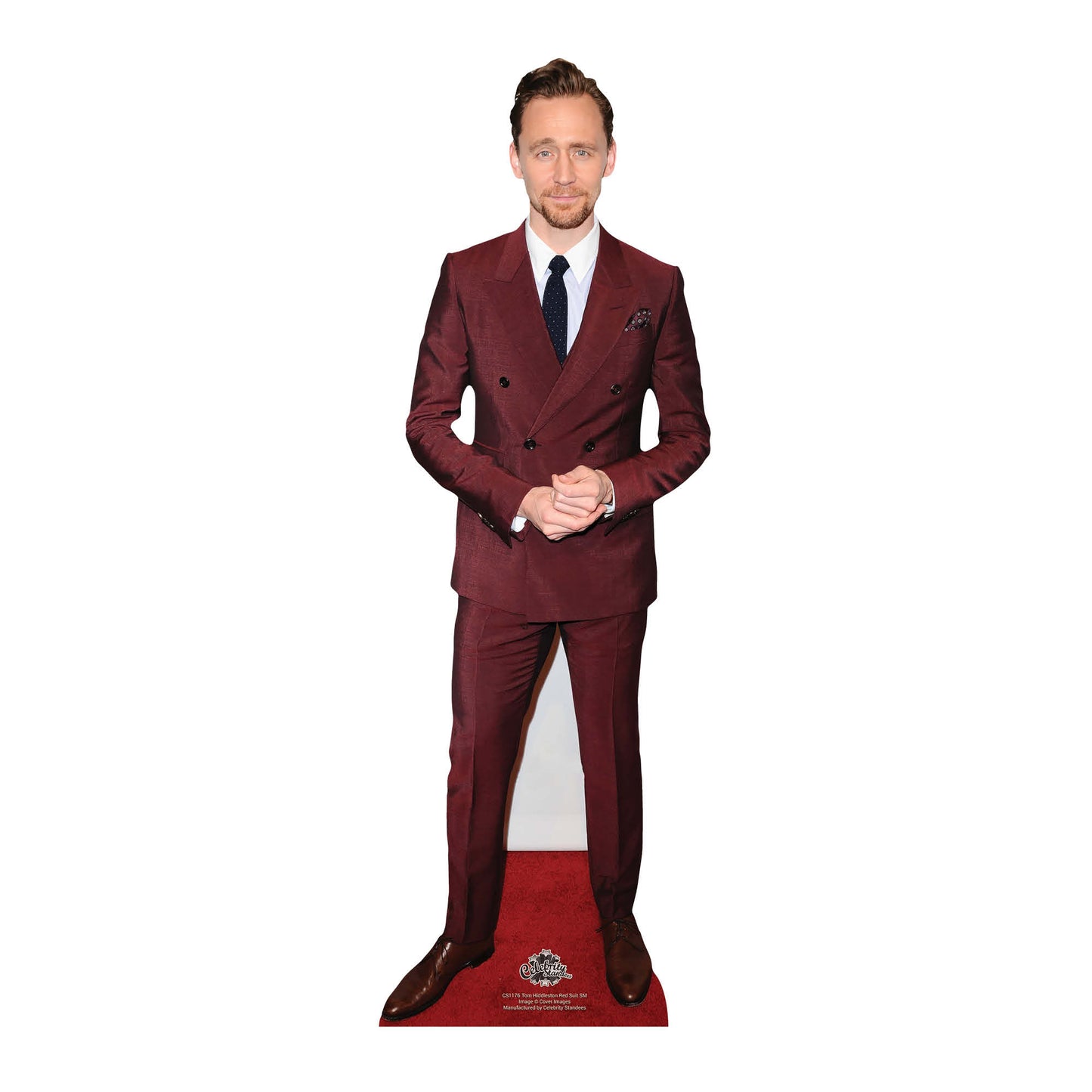 CS1176 Tom Hiddleston Red Suit Star Mini Height 90cm Cardboard Cutout