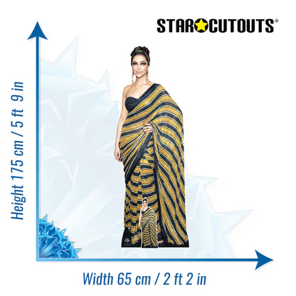 CS1179 Deepika Padukone Sari Height 175cm Cardboard Cutout