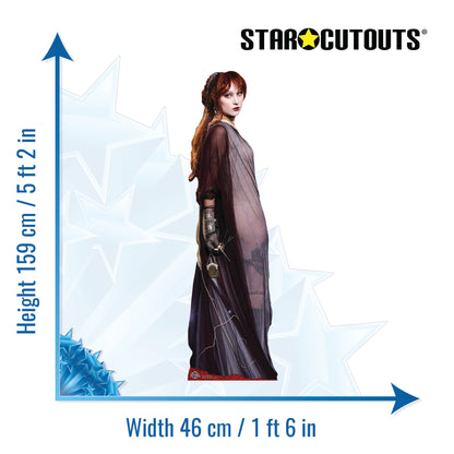 CS1180 Kayleigh  Amstutzn Chiffon Dress Cardboard Cut Out Height 159cm