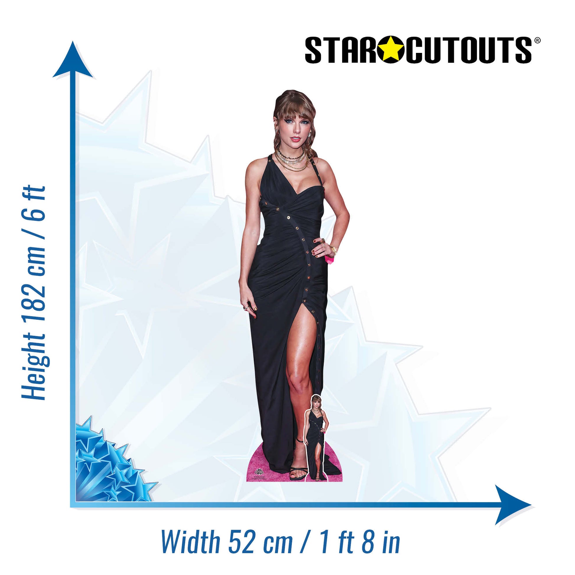 CS1185 Taylor Swift Pose Height 182cm Lifesize Cardboard Cut Out With –  Star Cutouts