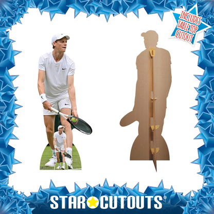 CS1212 Jannik Sinner -Tennis Player Cardboard Cut Out Height 191cm