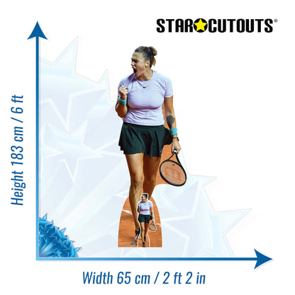 CS1213 Aryna Sabalenka - Tennis Player Cardboard Cut Out Height 183cm